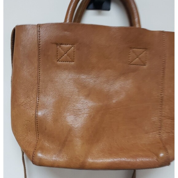 Artisan Made Genuine Leather Hobo Handbag Medium Brown Crossbody Purse PO Fair - Picture 6 of 12